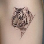 Feminine Tiger Tattoo