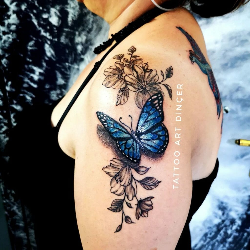3D Butterfly Tattoo On Hand