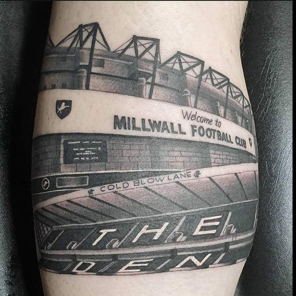 Exclusive Millwall FC The Den Tattoo