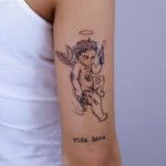 Angel With Gun Tattoos