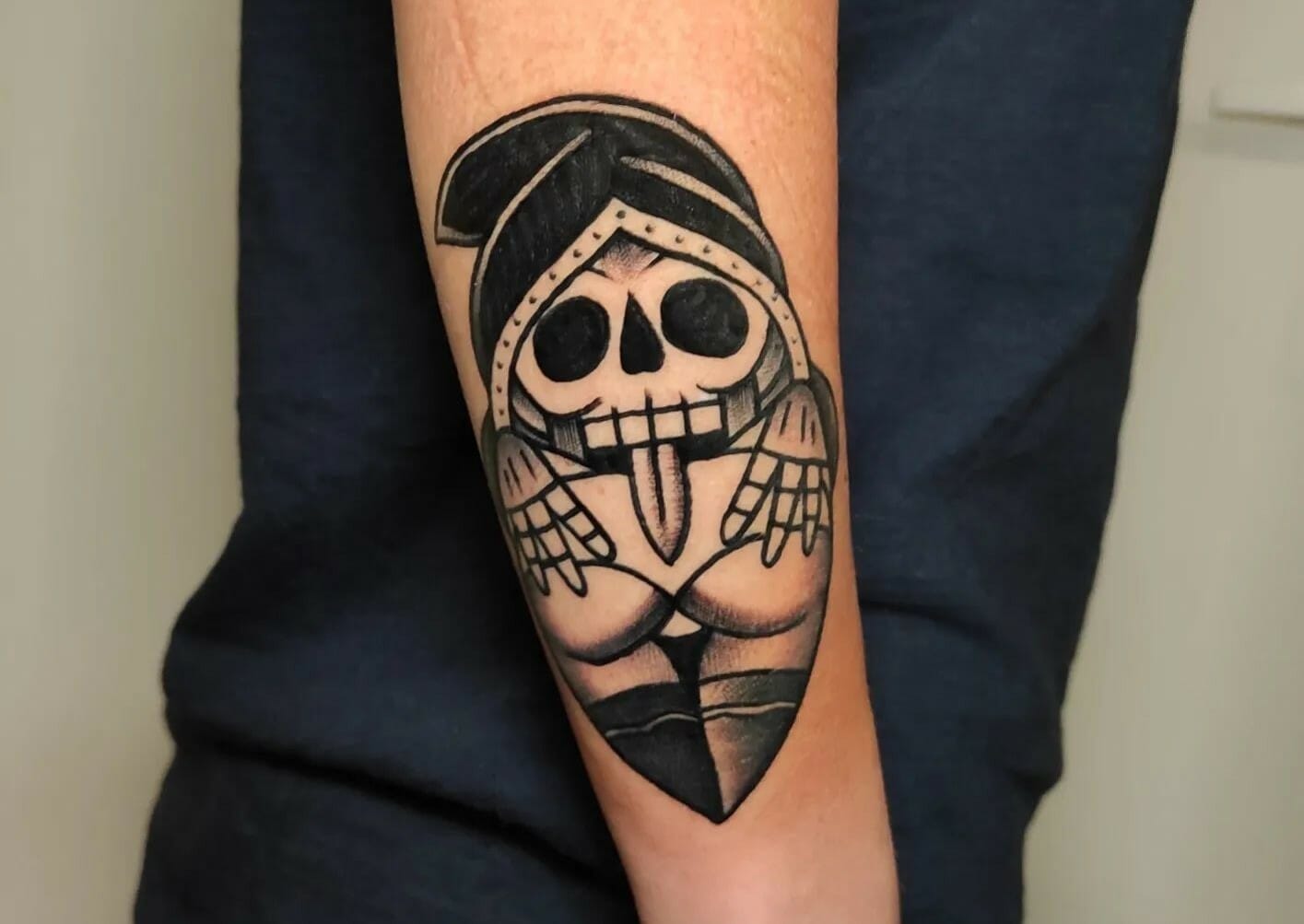 grim reaper tattoo simple