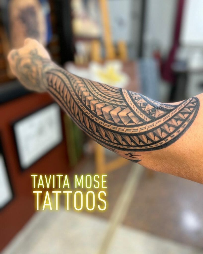 Arm Polynesian Tattoo