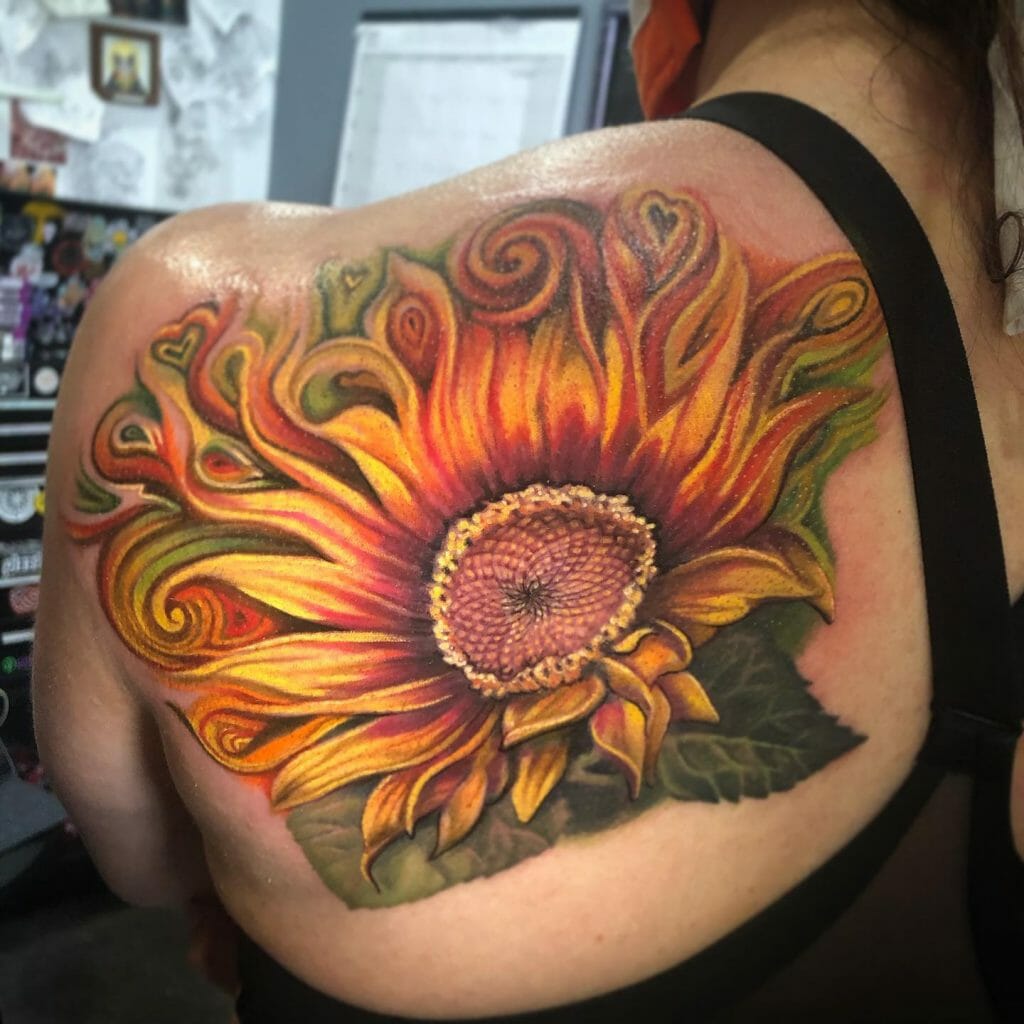 Art-Inspired Sunflower Tattoo Designs