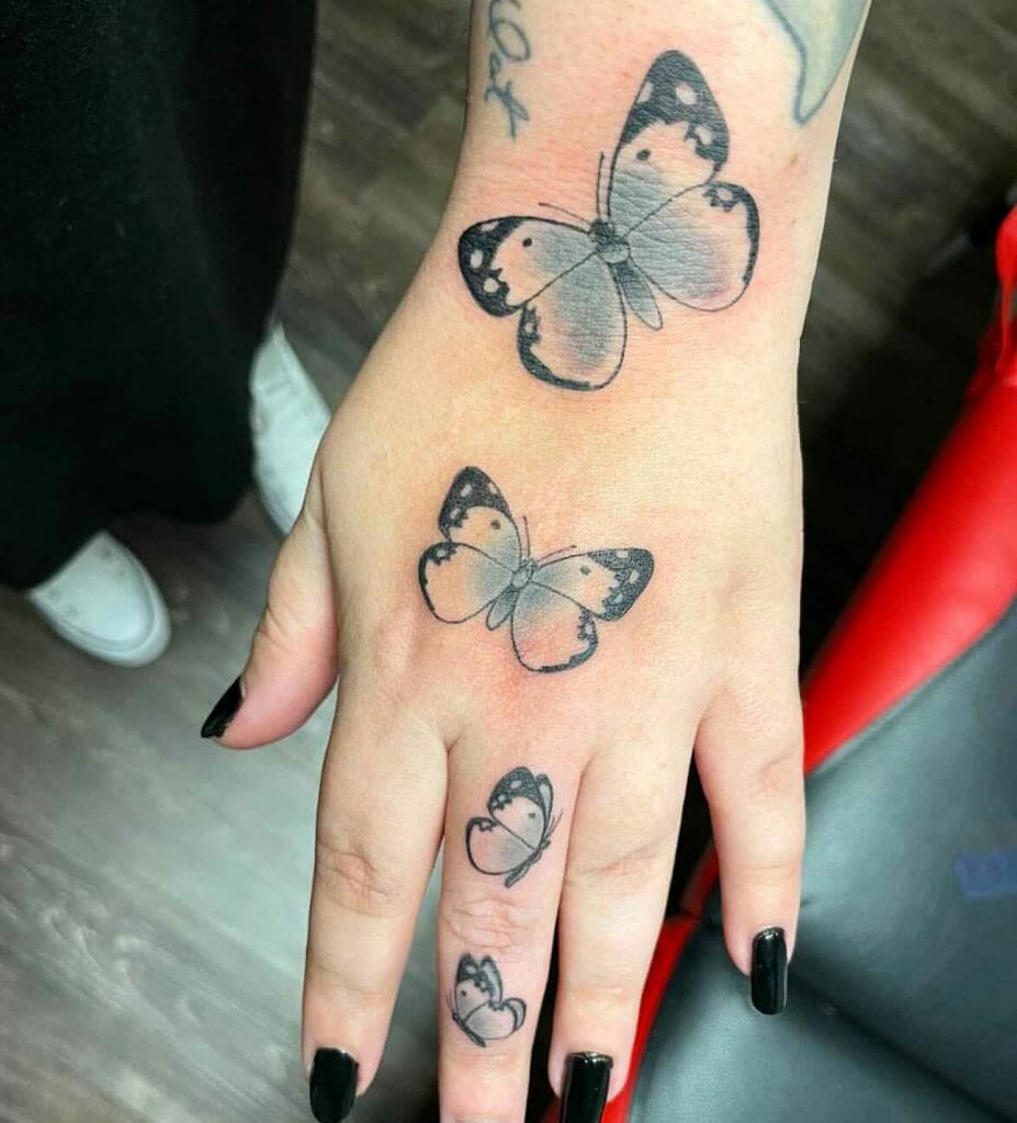 Artistic Butterfly Tattoo
