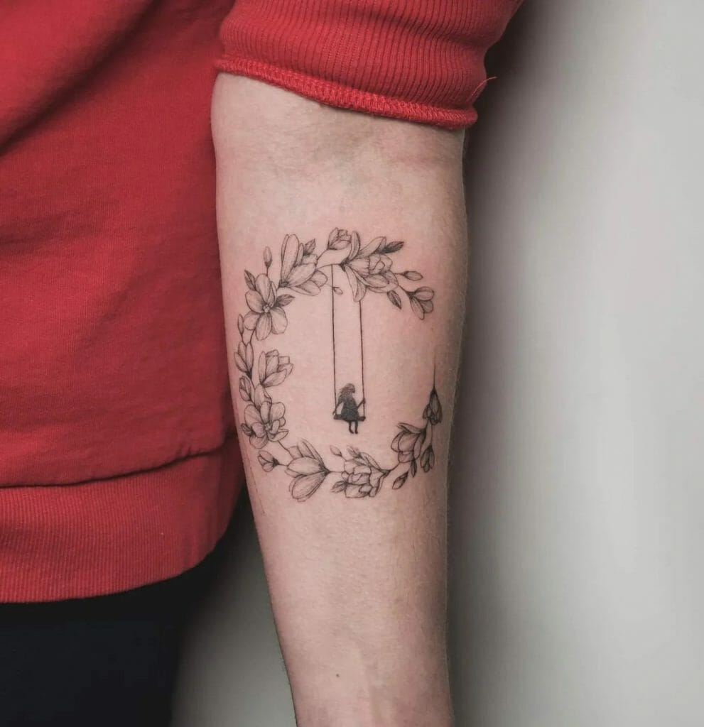 Artistic Magnolia Tattoo Design With Deep Meaning