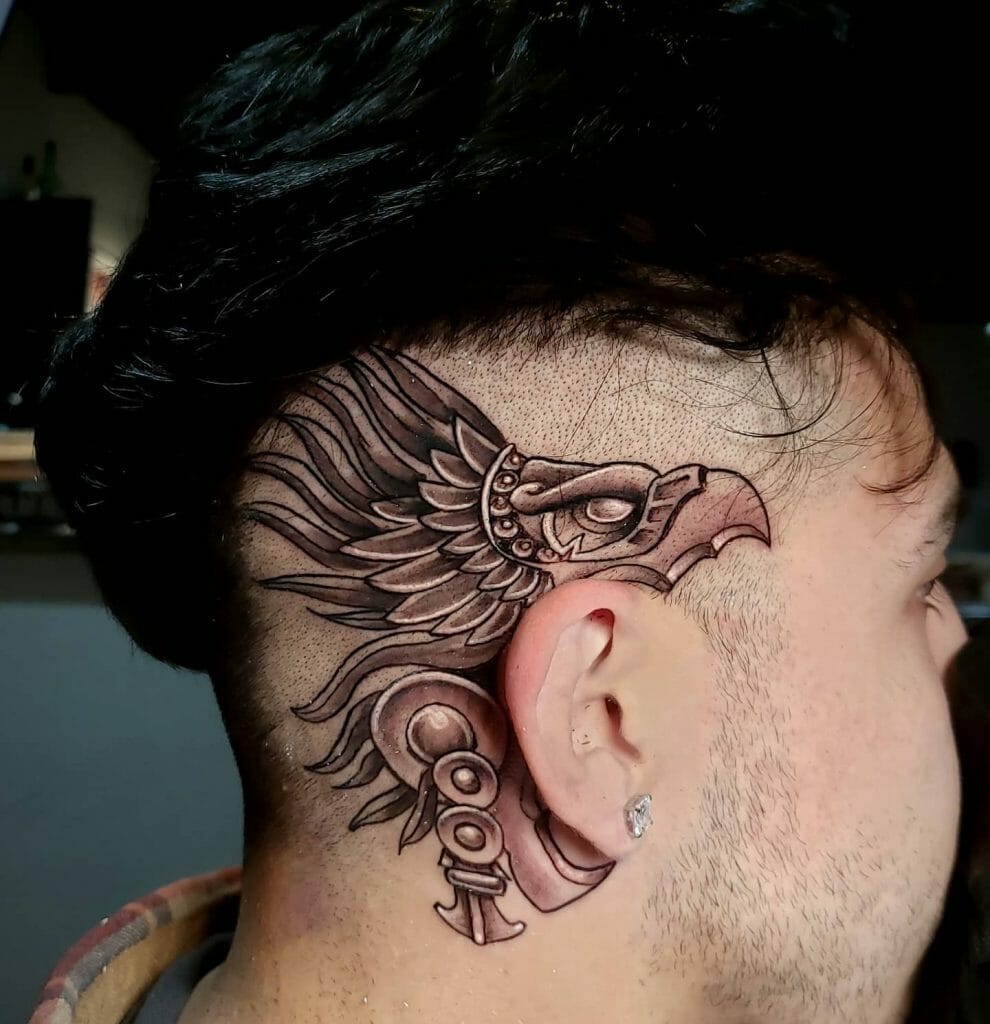 Aztec Headdress Tattoo Idea
