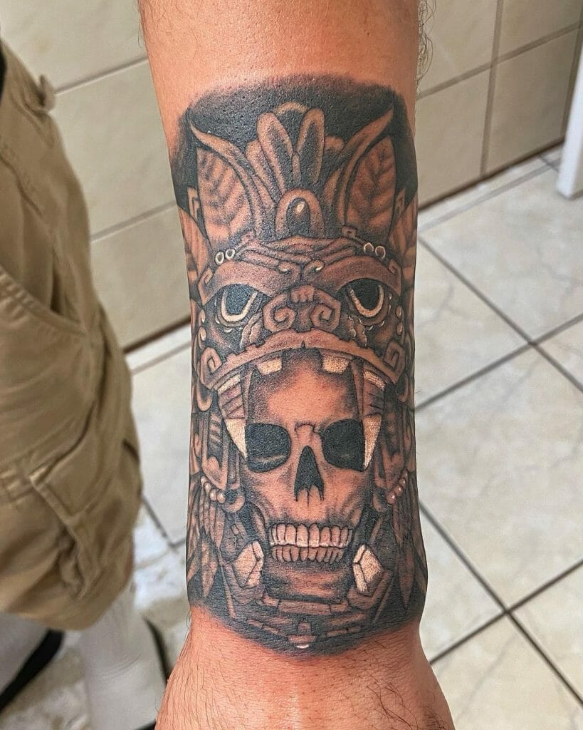 Aztec Skull Tattoo