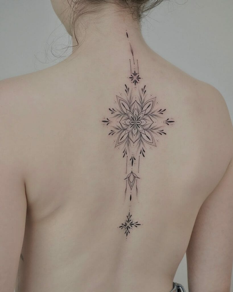 Back Flower Tattoo