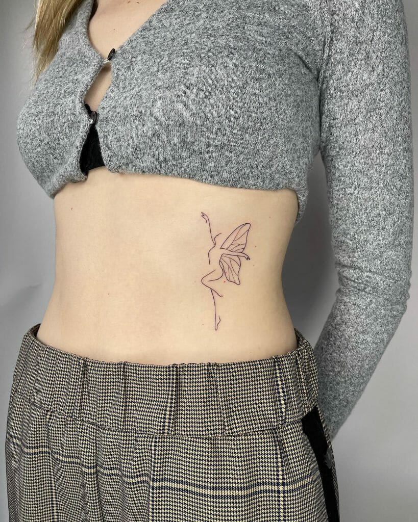 Beautiful Fairy Tattoos Done In Silhouette Tattoo Style