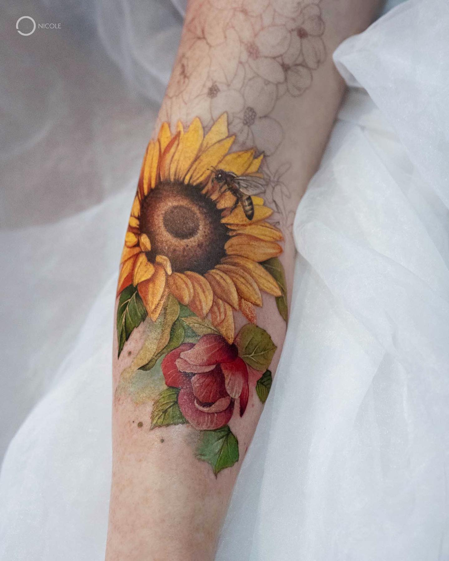 101 Best Sunflower And Roses Tattoo Ideas That Will Blow Your Mind!