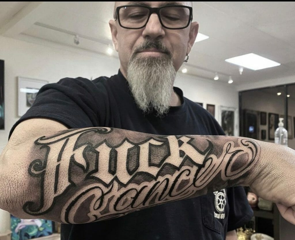 Best F Cancer Tattoo