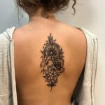 Best Flower Spine Tattoo