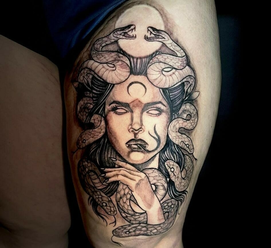 37 Leg Medusa Tattoo - Tattoo Designs – TattoosBag.com