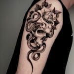 Best Snake Flower Tattoo