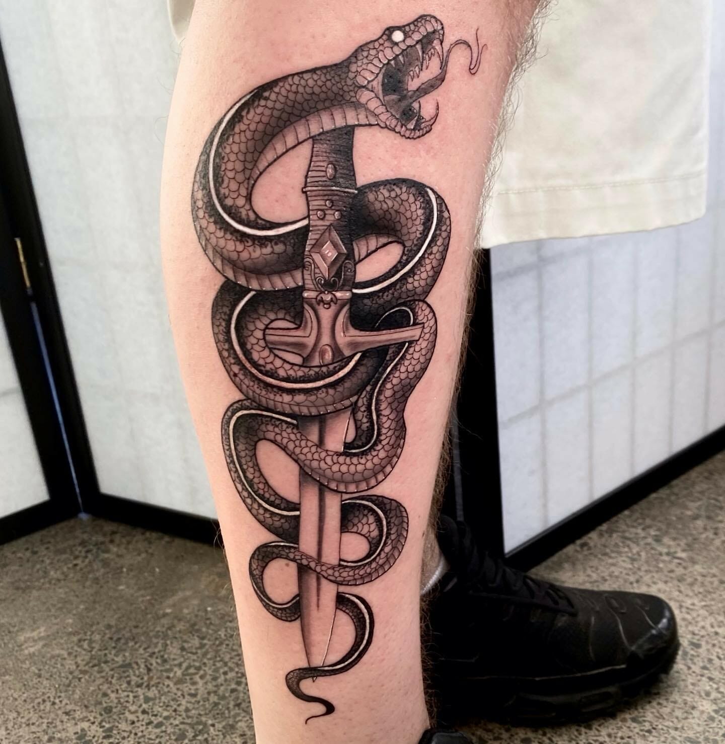 Hip Realism Snake tattoo at theYoucom