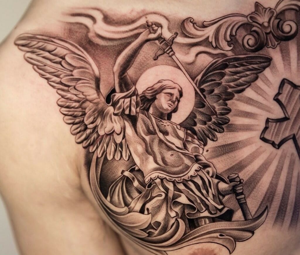 101 Best St Michael Tattoo Ideas You Have To See To Believe! - Outsons