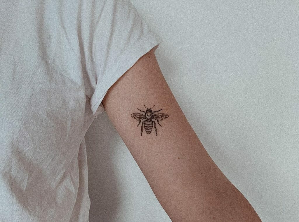 Best Vintage Bee Tattoo