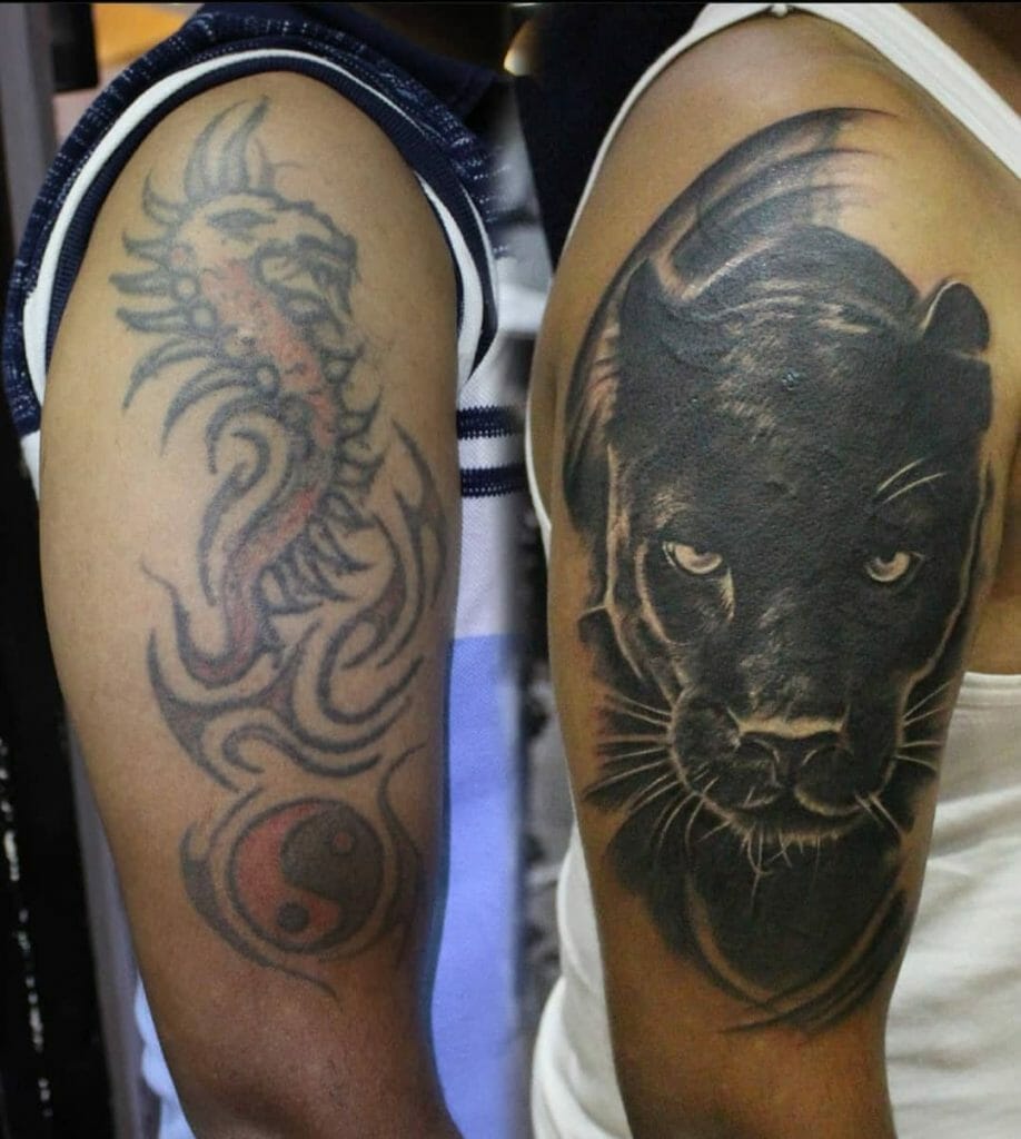 Black Panther Cover-Up Tattoo