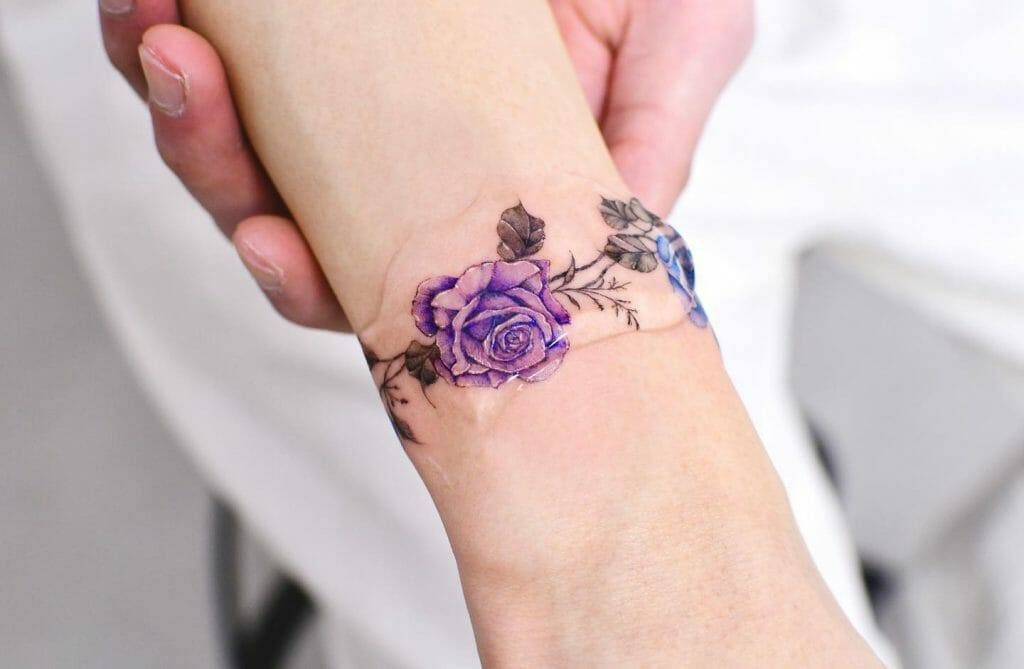 Bracelet Rose Tattoos For The Wrist