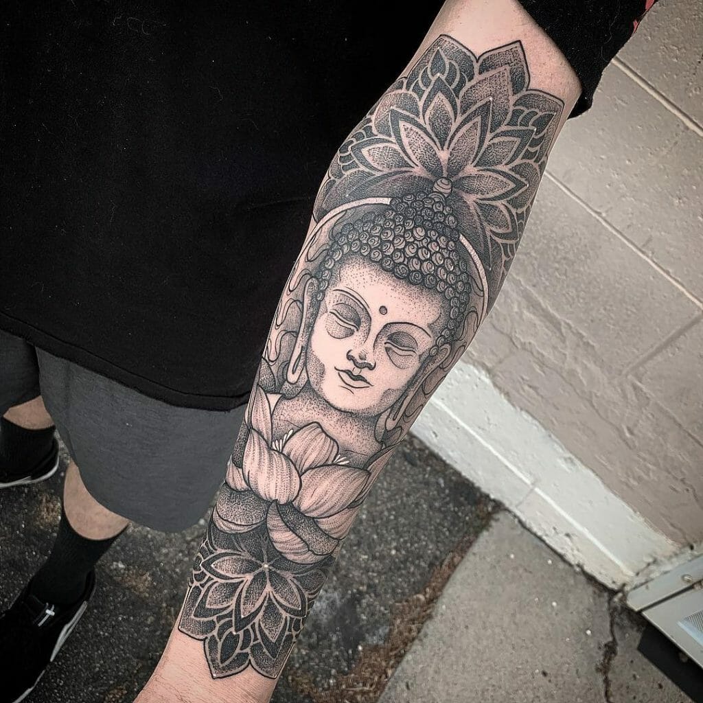Buddhism Forearm Tattoo Art