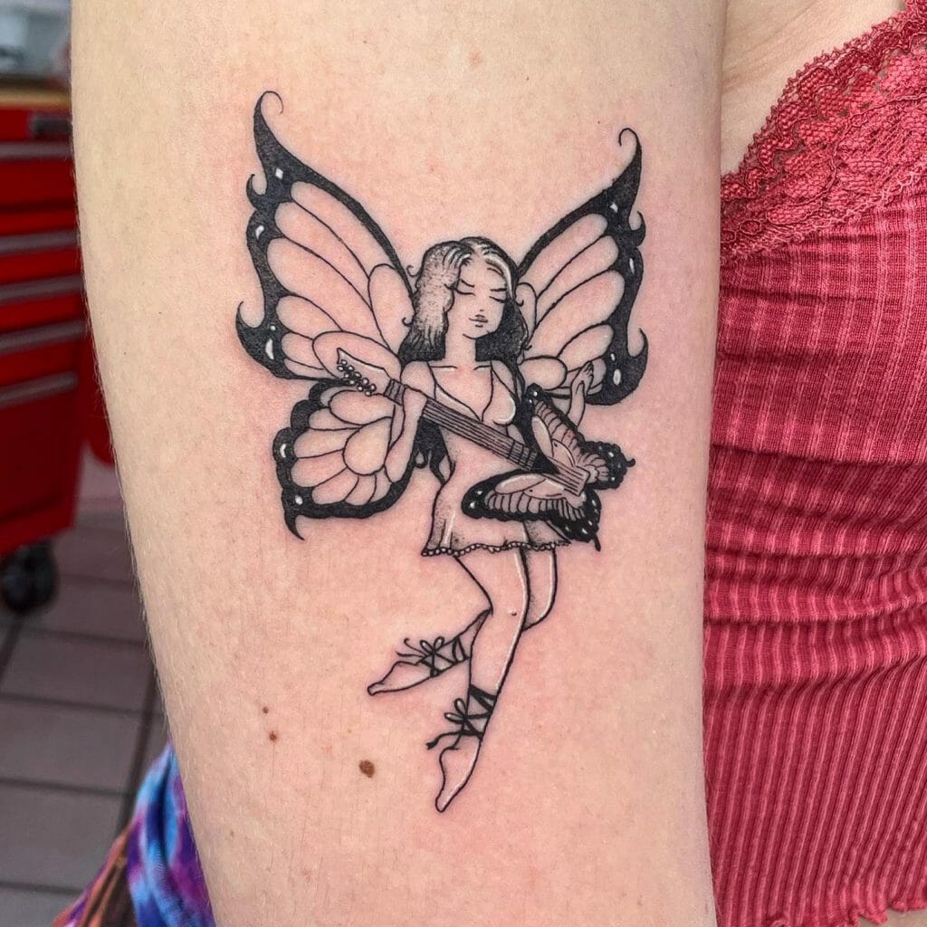 Butterfly Wings Fairy Tattoo