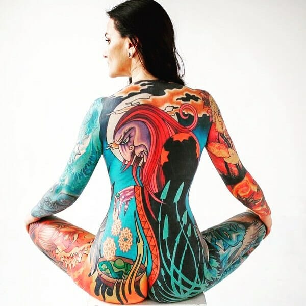 Colorful Full Body Tattoo Ideas For Women