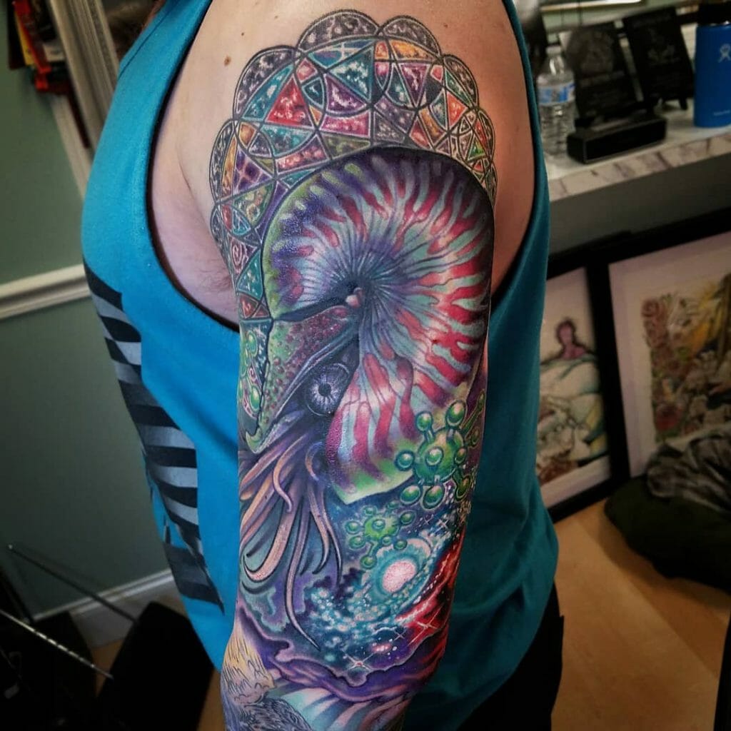 Cosmic Nautilus Tattoo