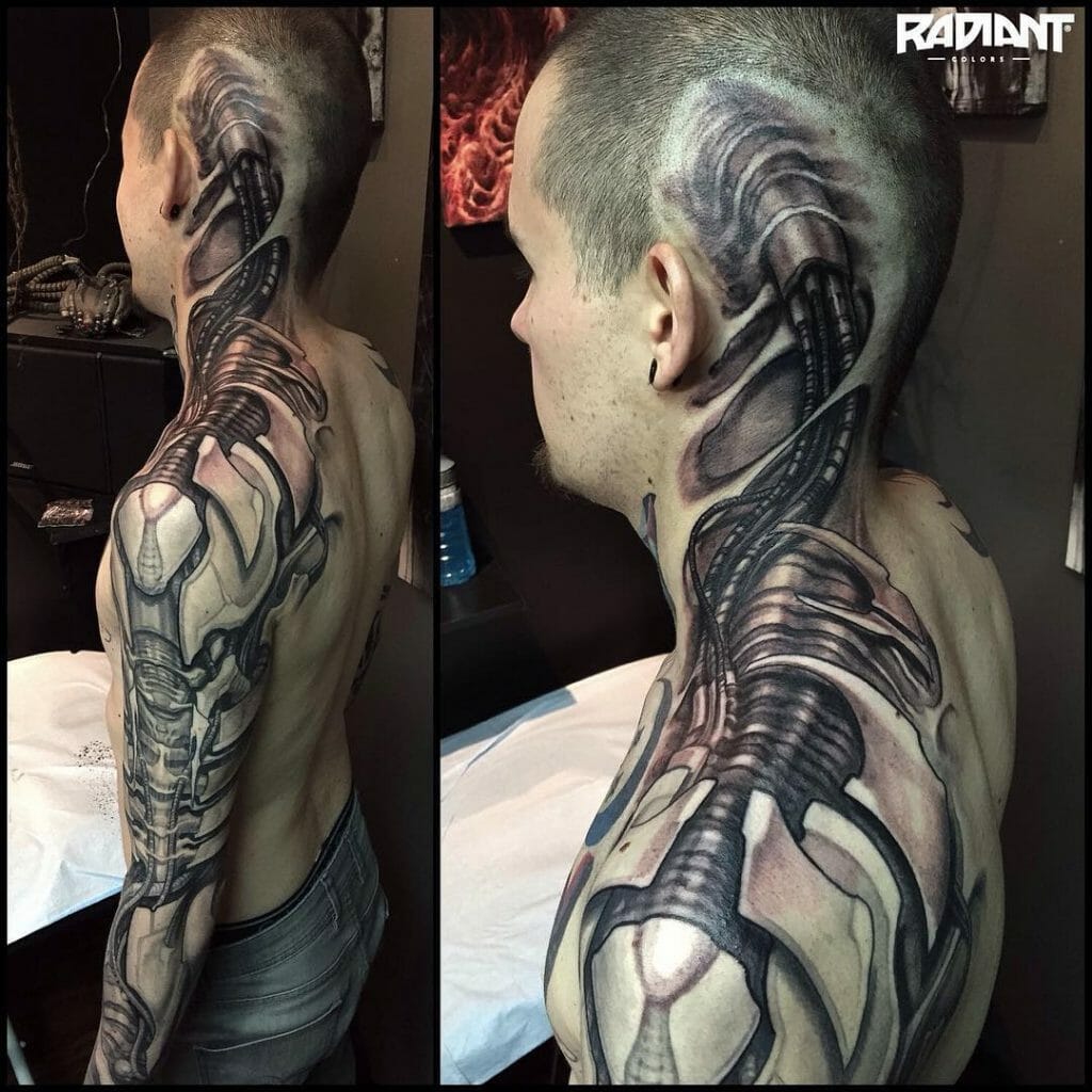 Cyborg Mechanical Tattoos