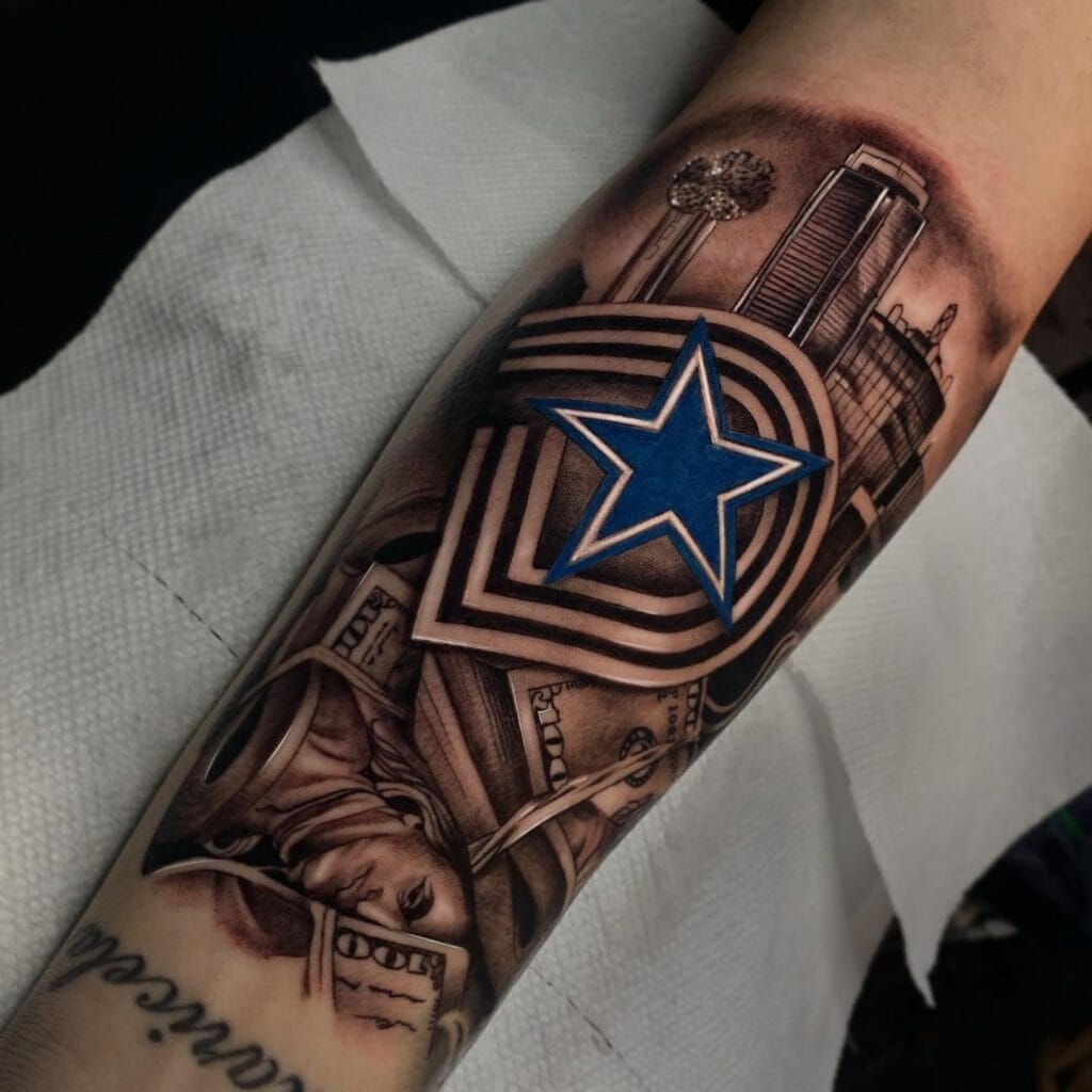 Dallas Cowboys Themed Tattoo