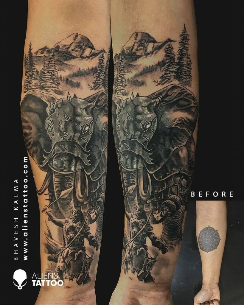 Dark Tattoo Cover Ups