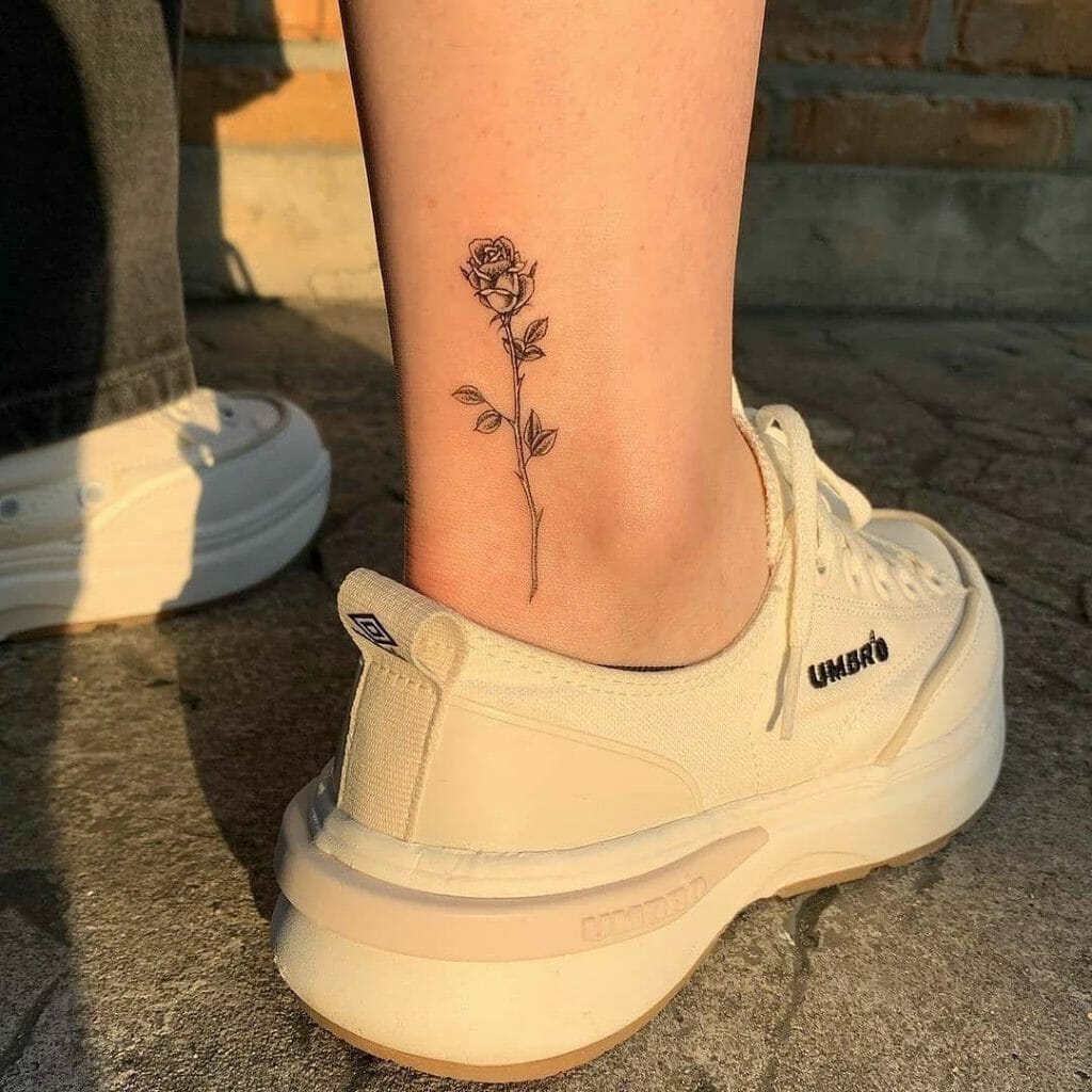 Delicate Small Rose Tattoos
