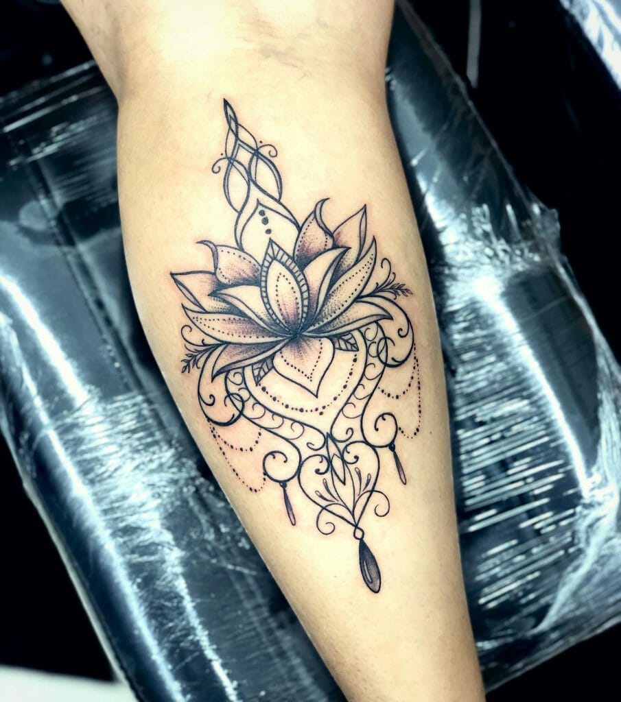 Detailed Design Lotus Mandala Tattoo