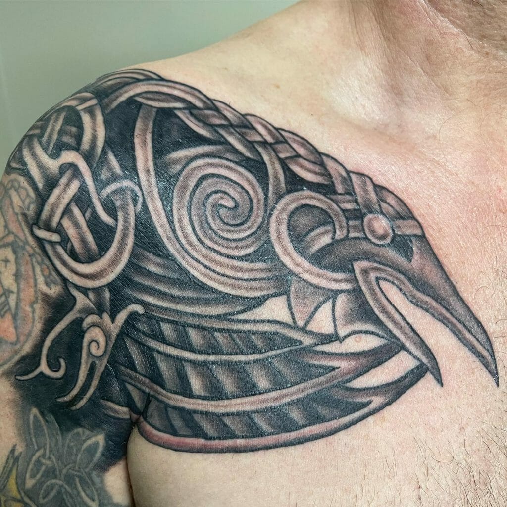 Detailed Raven Tattoos