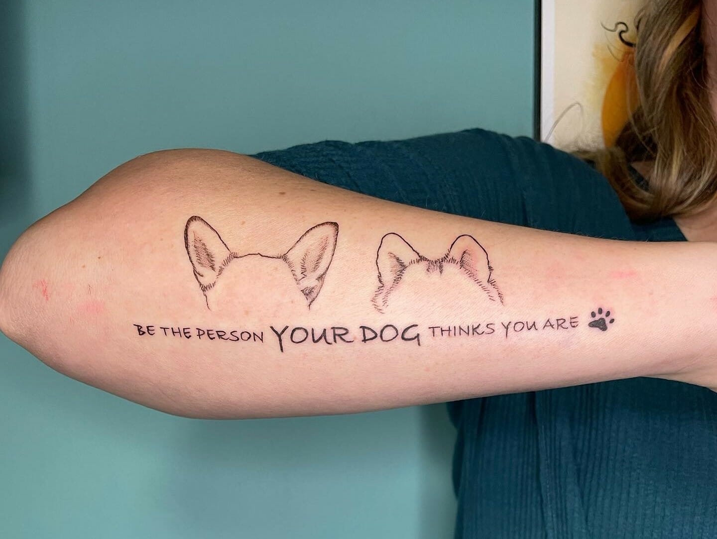 2. "Small and Simple Dog Ear Tattoos" - wide 1