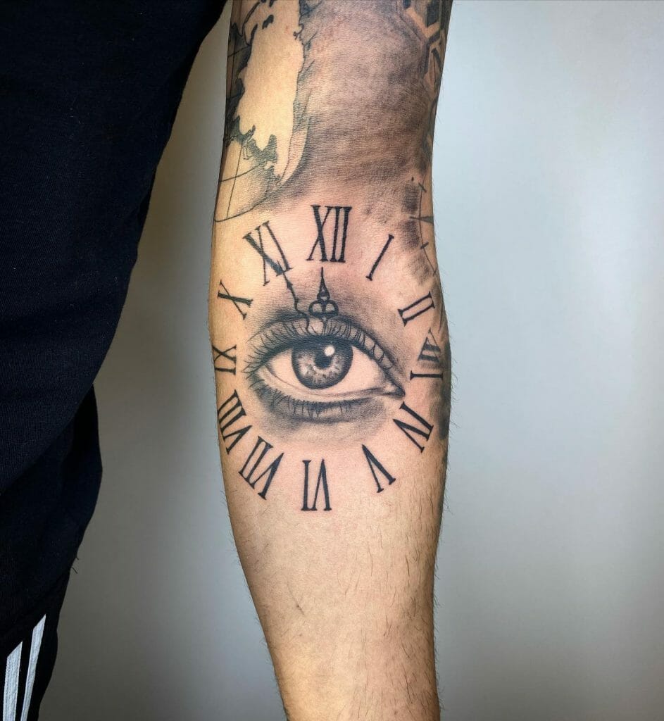 Eye Clock Tattoo