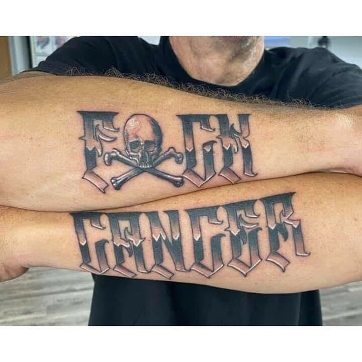 Fck Cancer Tattoos