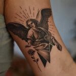 Female Guardian Angel Tattoos