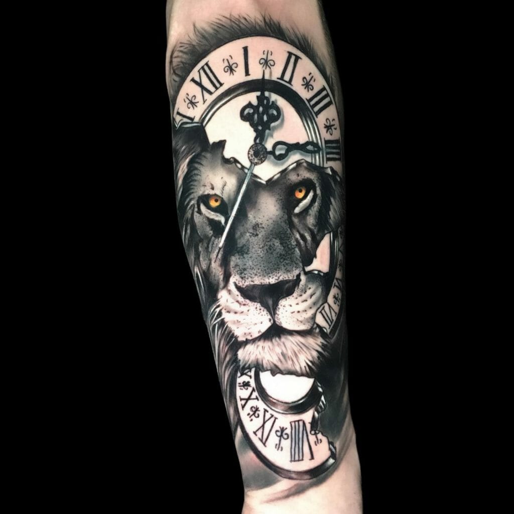 Forearm Lion Tattoos
