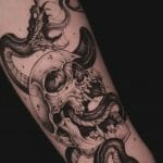 Forearm Skull Tattoo Designs