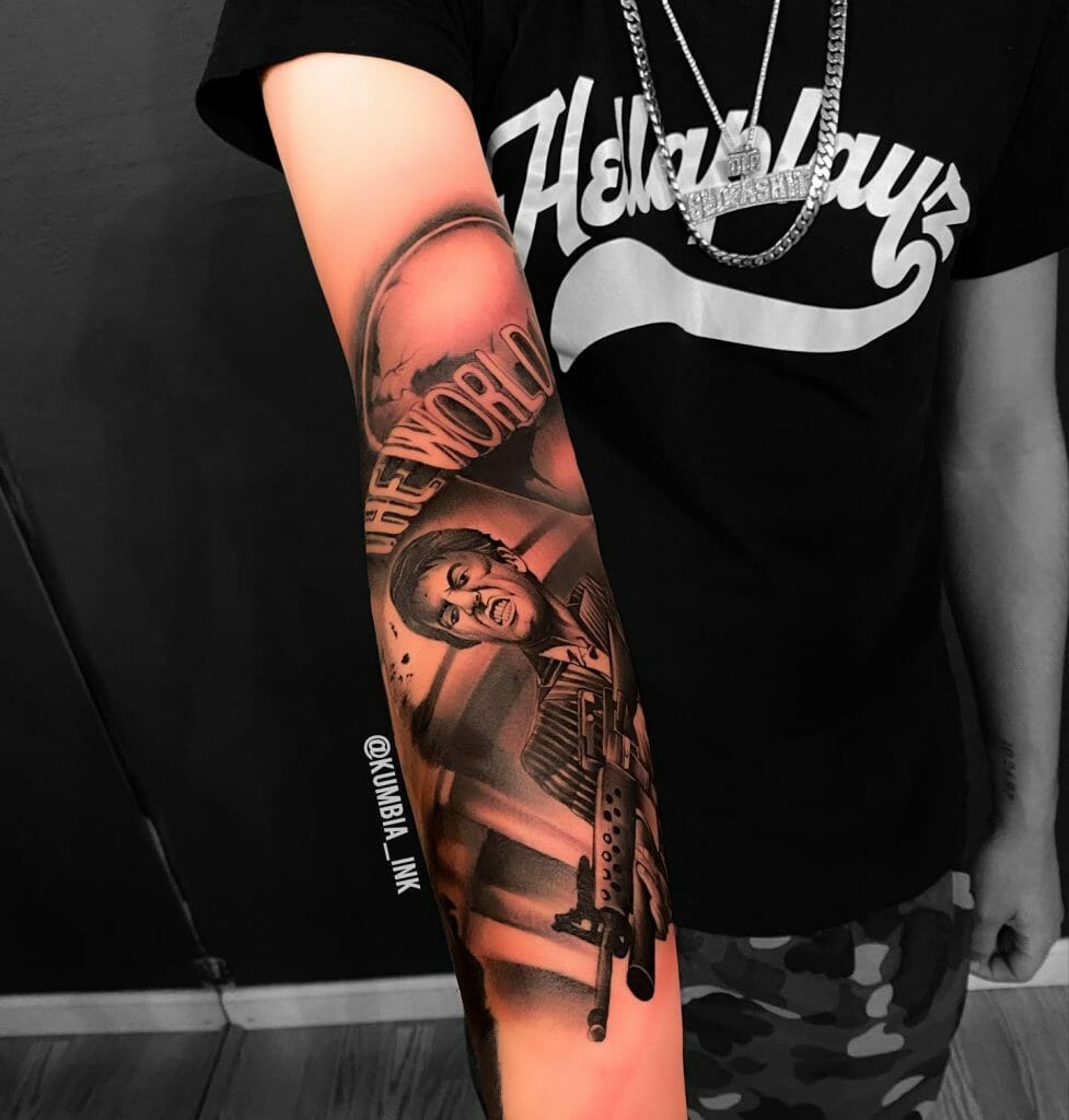 Full Sleeve The World Is Your Tattoo