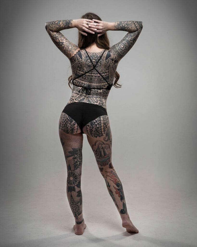 Gorgeous Full Body Tattoo Design