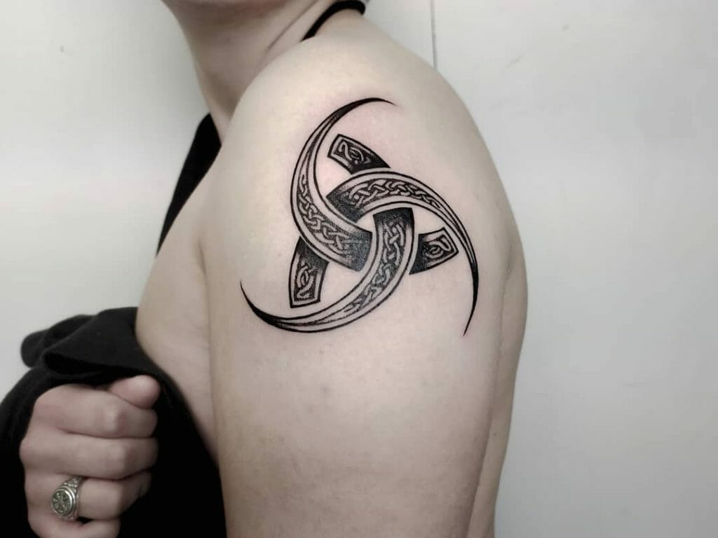 Horn Triskelion Tattoo