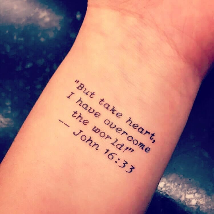 Inspirational Bible Verse Tattoo