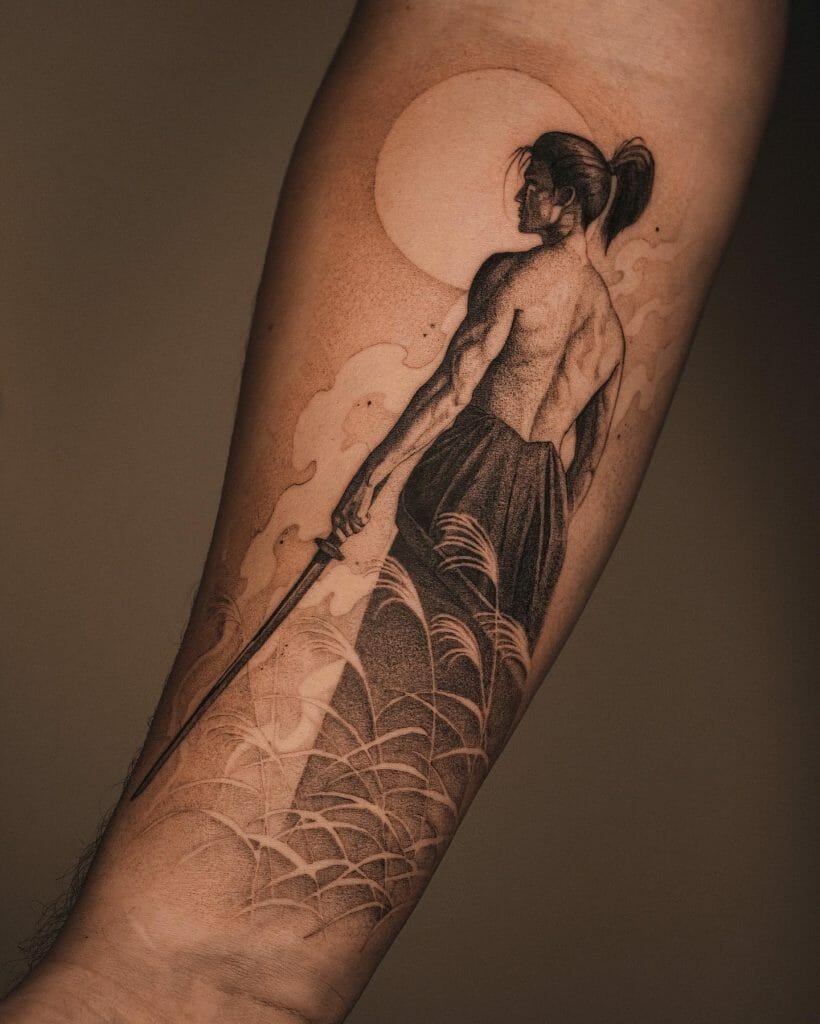 Katana Ancient Samurai Tattoo