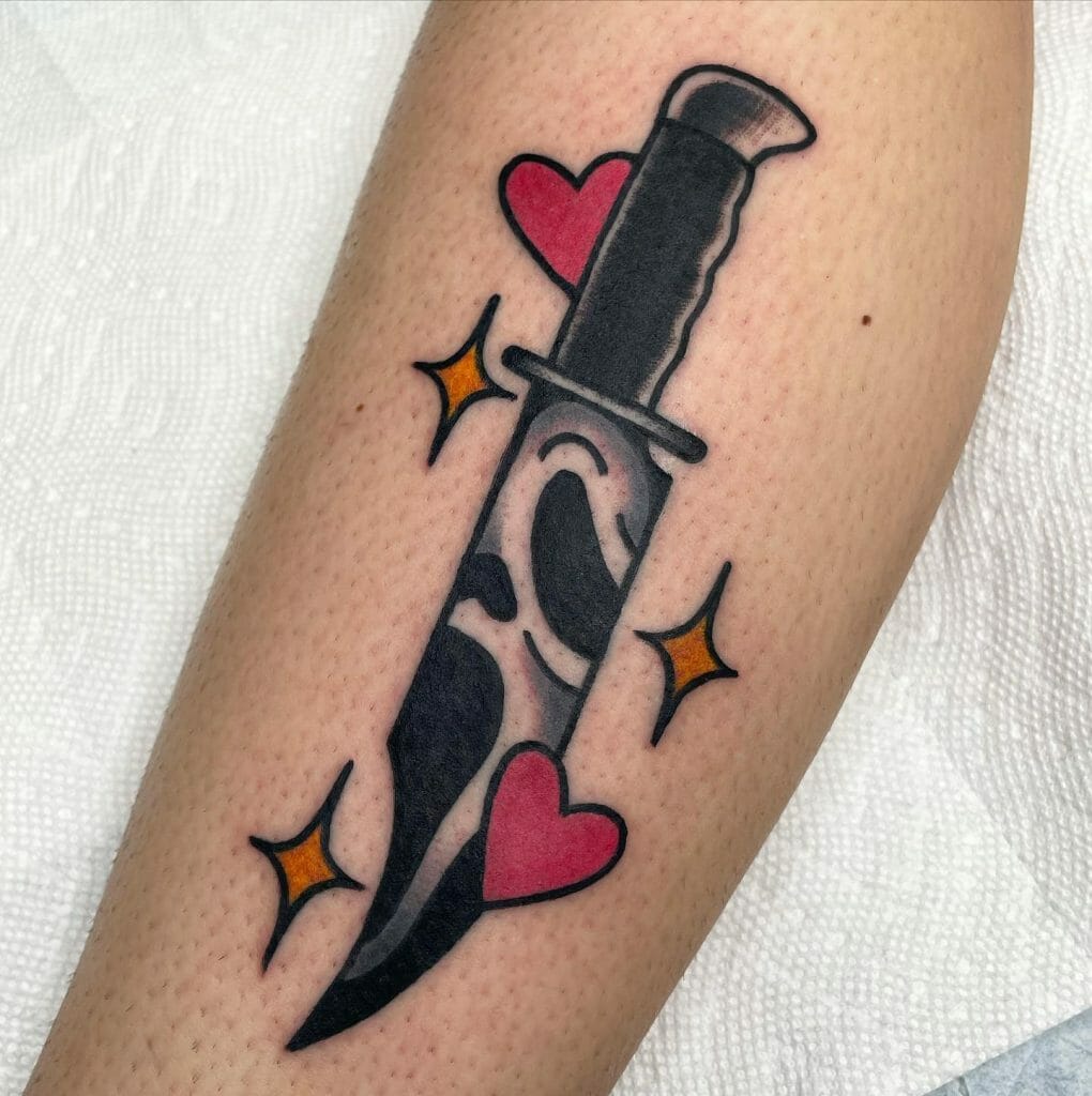 Knife Tattoo Ideas Inspired From The 'Scream' Movie