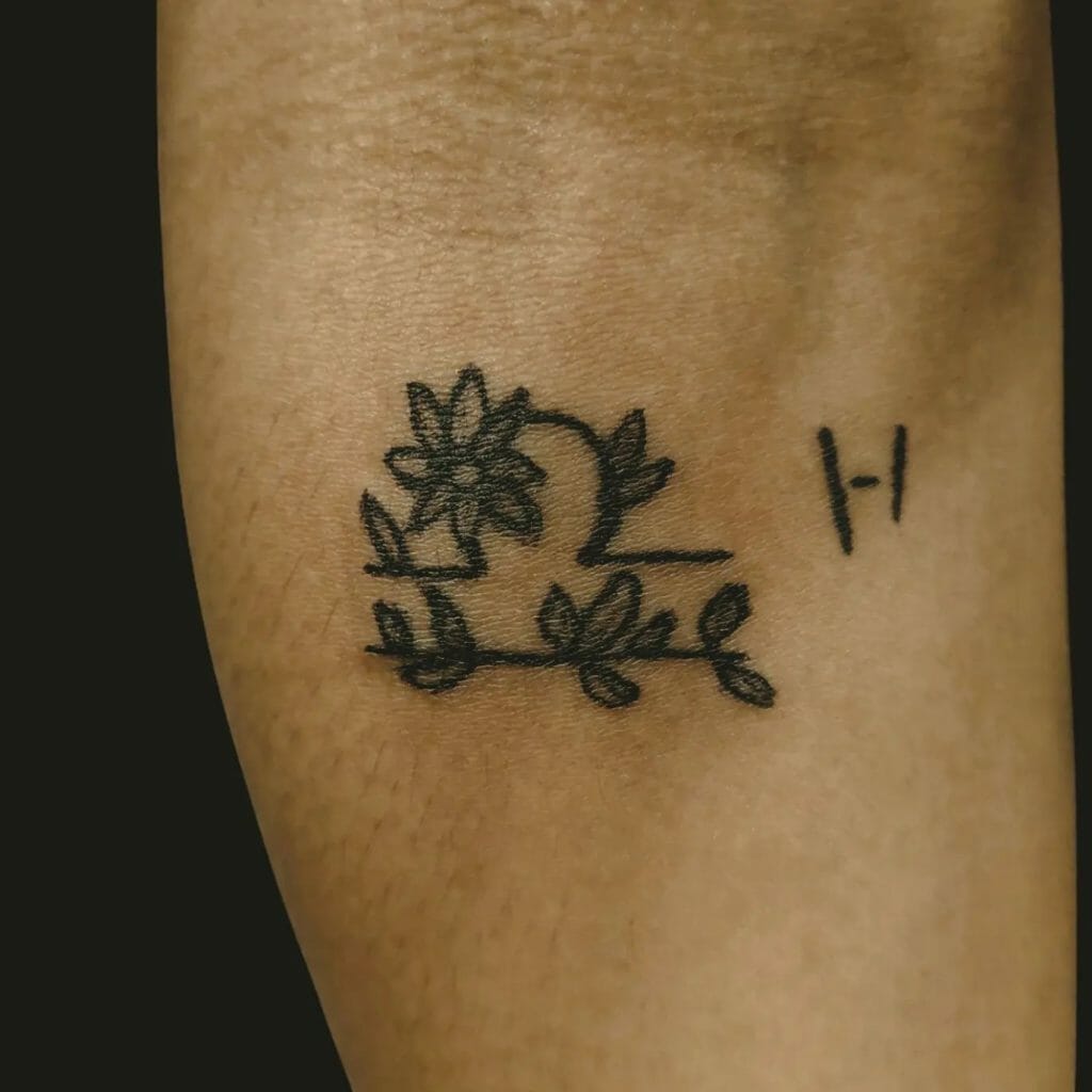 Libra Tattoo with Flowers ideas