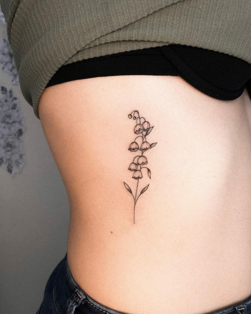 Lily Of The Valley Flower Tattoos