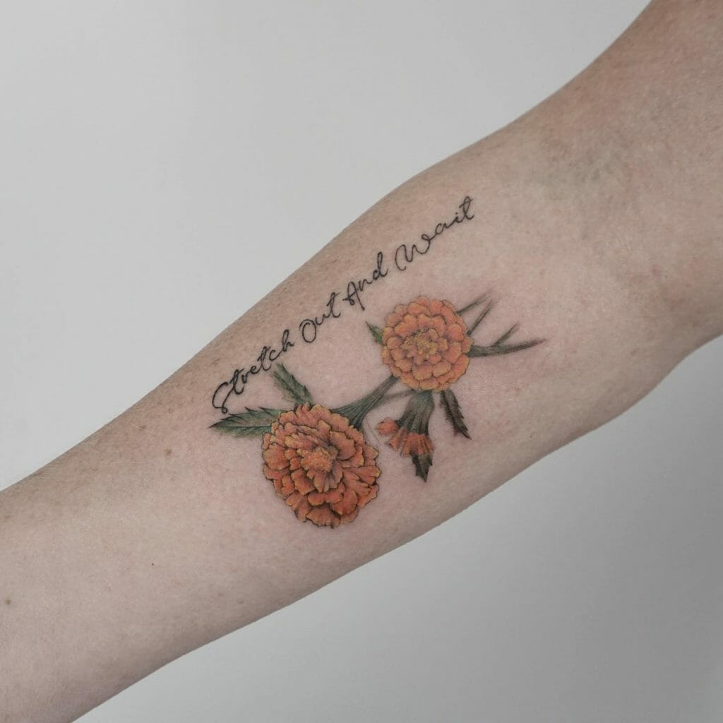 Marigold Flower Tattoos