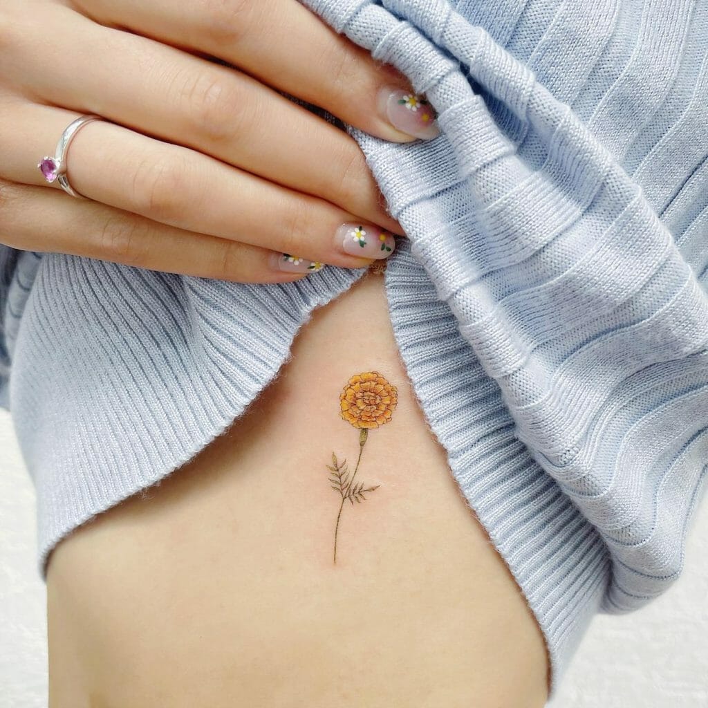 Marigold Tattoo Designs That Are Easy To Place Anywhere