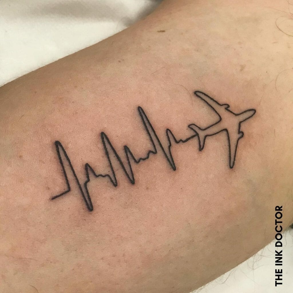 Meaningful Heartbeat Tattoo For Mens